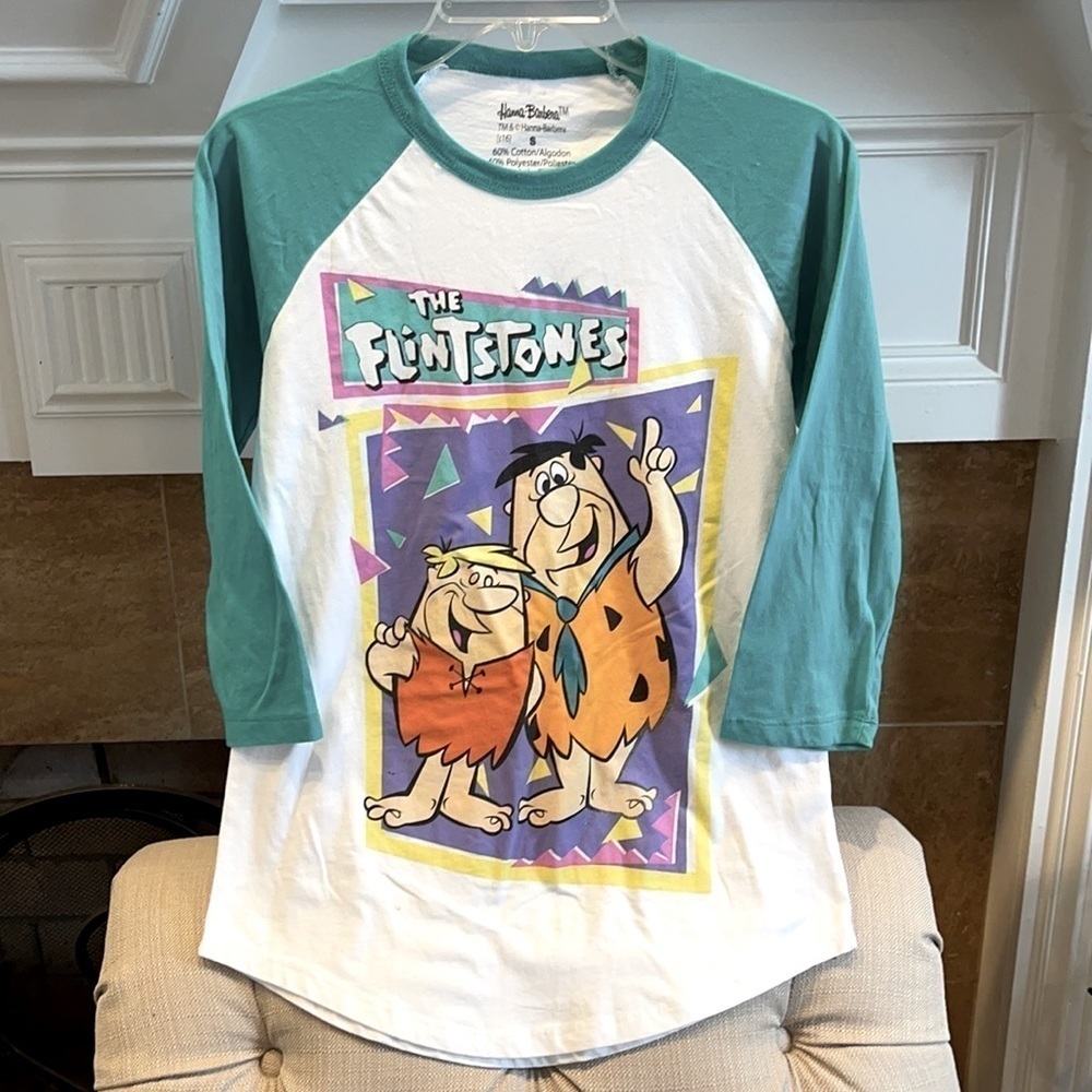 AE: Hanna Barbers Fred and Barney raglan shirt